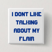 Button omhoog en sla de flair over (Voorkant)