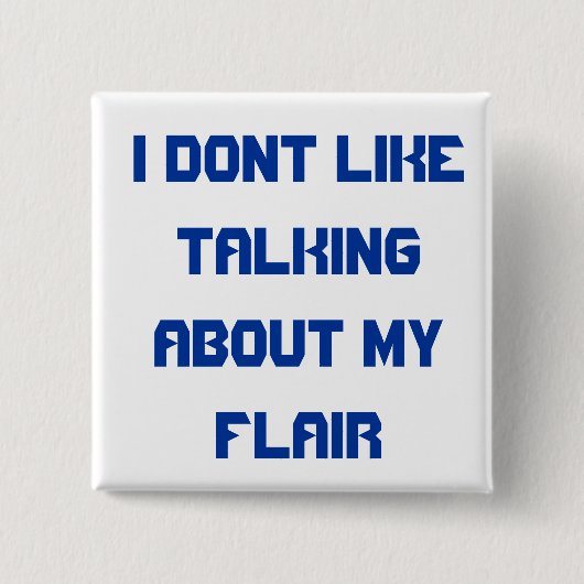 Button omhoog en sla de flair over (Voorkant)