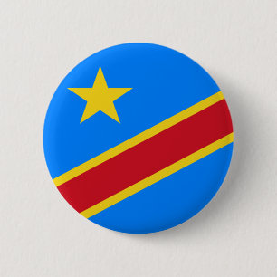 Button onder de vlag van de Democratische Republie