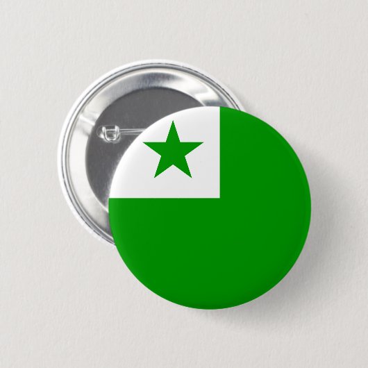 Button onder Esperanto-vlag (Voorkant /achterkant)