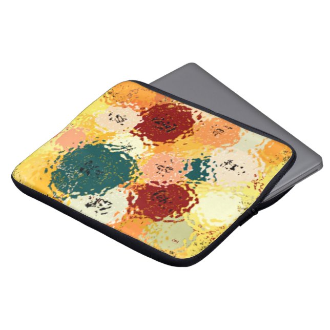 Button onder glas Electronics Bag Laptop Sleeve (Voorkant top)