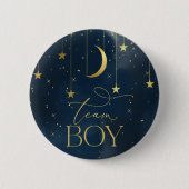 Button onthullen, team Boy Navy Blue Button (Voorkant)