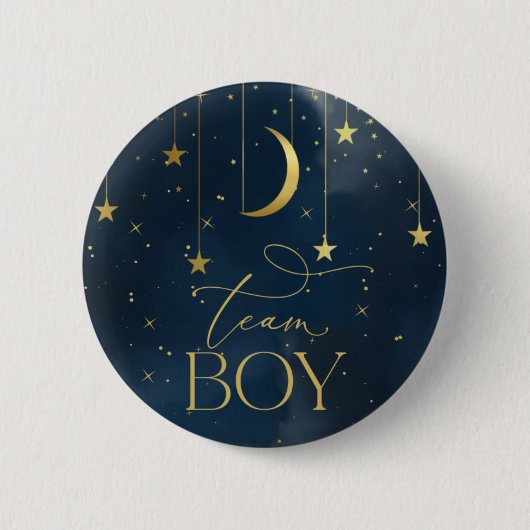 Button onthullen, team Boy Navy Blue Button (Voorkant)
