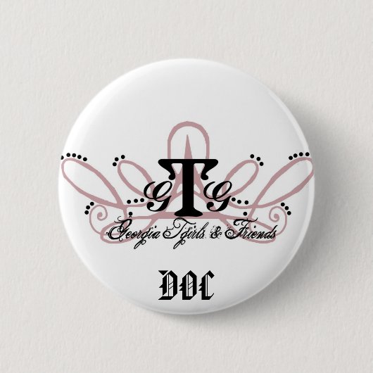 Button — Ontwerp voor Ga-meisjes (Voorkant)