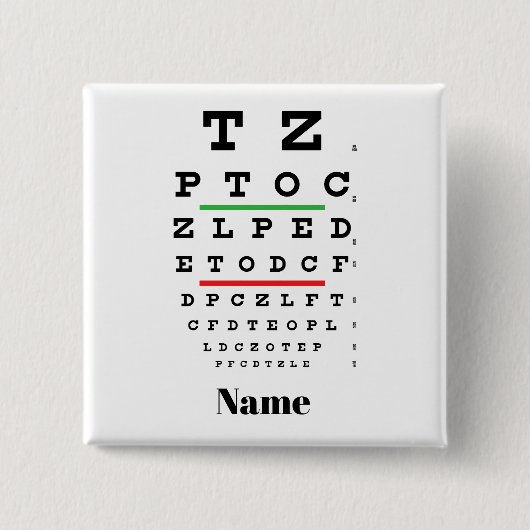 Button Ooggrafiek Optometrist Name (Voorkant)