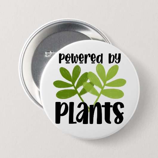 Button op basis van Vegan Plant (Voorkant /achterkant)