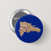 Button op de kaart van de Dominicaanse Republiek (Voorkant /achterkant)
