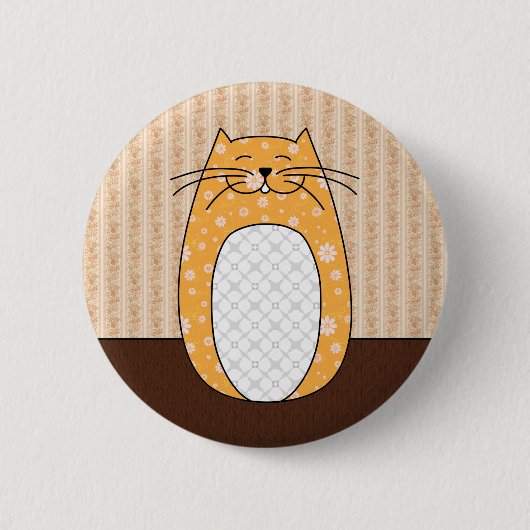 Button "Oranje kat" (Voorkant)