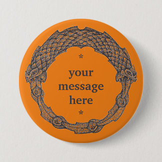 Button OUROBOROS zwart/turmeric