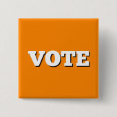 Button over de Oranje achtergrond (Voorkant)