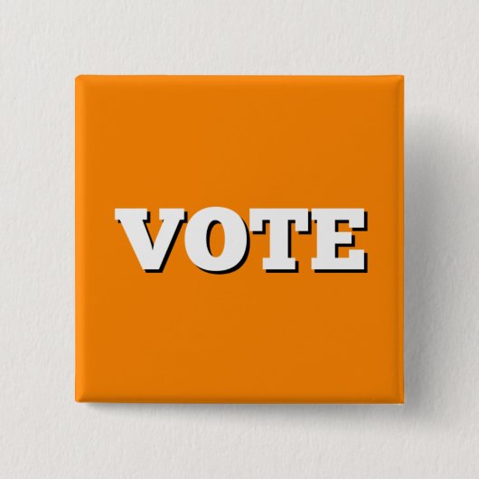 Button over de Oranje achtergrond (Voorkant)