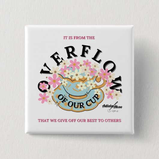 BUTTON OVER DE OVERSTROMING door Adiela Akoo (Voorkant)