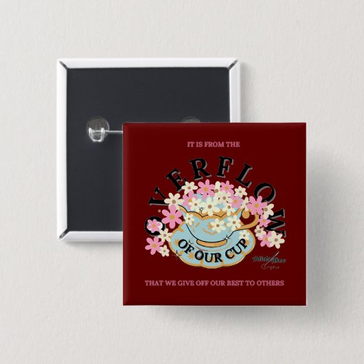 BUTTON OVER DE OVERSTROMING door Adiela Akoo (Voorkant /achterkant)