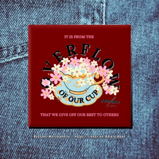 BUTTON OVER DE OVERSTROMING door Adiela Akoo