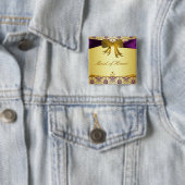 Button Paarse gouden ddbetonpartij (Pin) (In situ)