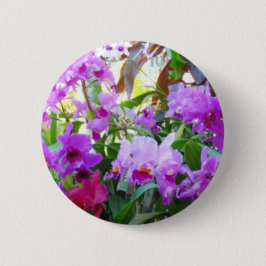 Button Paarse Lilies ventilator (Voorkant)