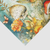 Button Paddenstoelen en Vlinders Decoupage Tissuepapier (Detail)