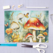 Button Paddenstoelen en Vlinders Decoupage Tissuepapier (Craft)