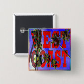 Button "Palm Sky: West Coast" (Voorkant /achterkant)