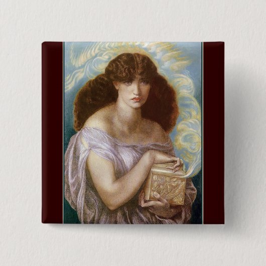 Button: "Pandora" Vierkante Button 5,1 Cm (Voorkant)