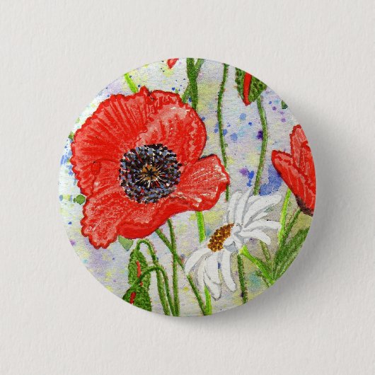 Button "papaver" (Voorkant)