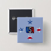 Button patriottische sterren (Voorkant /achterkant)