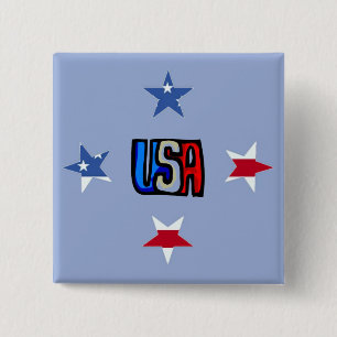 Button patriottische sterren