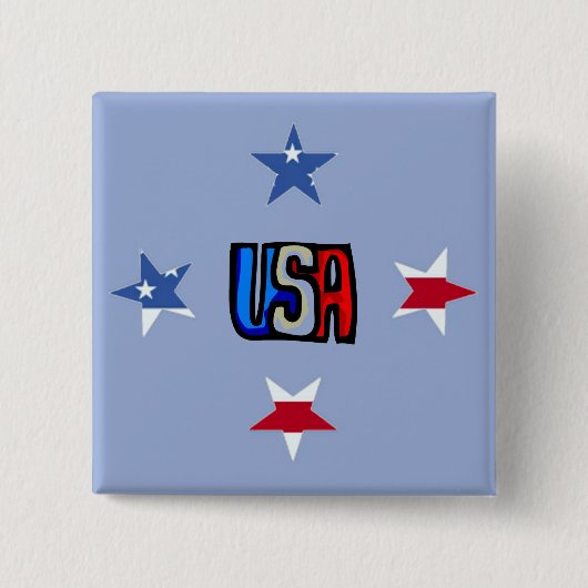 Button patriottische sterren (Voorkant)