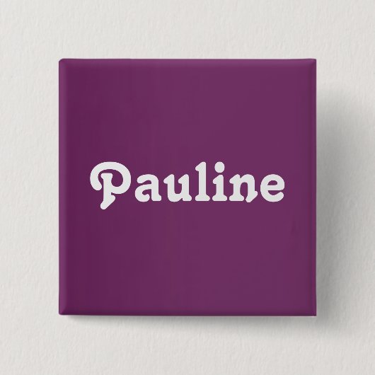 Button Pauline (Voorkant)