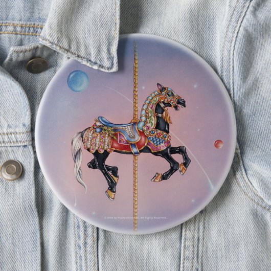 Button - Petaluma Carousel Horse 1 (In situ)