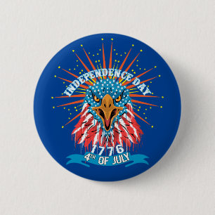 Button pin Amerikaanse mooie Impressive Eagle blu
