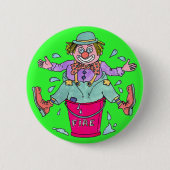 Button Pin Badge Clown Capers (Voorkant)