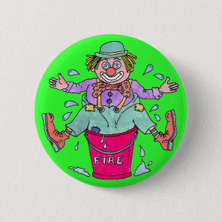 Button Pin Badge Clown Capers