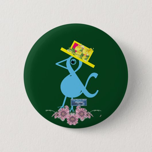 Button Pin - Blauw(Tweet) RFPMDesigns ©️2024 (Voorkant)