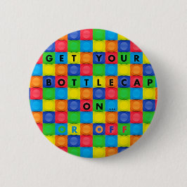 Button/pin met Fun Bottlecap-ontwerp Ronde Button 5,7 Cm