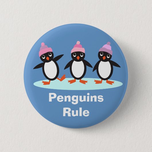Button pinguins Rule (Voorkant)