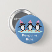 Button pinguins Rule (Voorkant /achterkant)