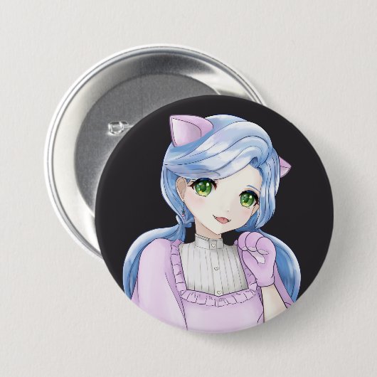 Button Pink Cat (Voorkant /achterkant)