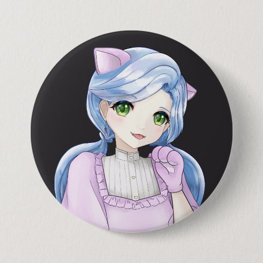 Button Pink Cat (Voorkant)