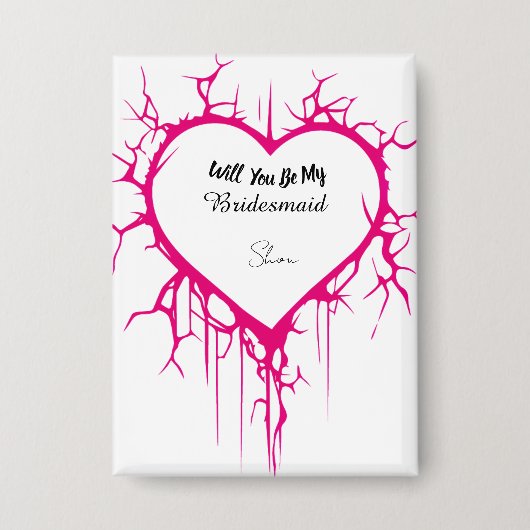 Button Pink Heart (Voorkant)