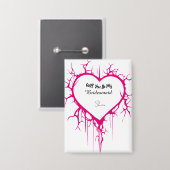 Button Pink Heart (Voorkant / Achterkant)