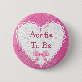 Button Pink Lacy Baby shower