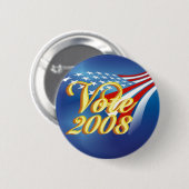 Button politieke campagne (Voorkant /achterkant)