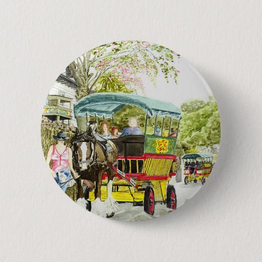 Button "Polperro Horse Bus" (Voorkant)