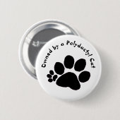 Button - Polydactyl Paw Print (Voorkant /achterkant)