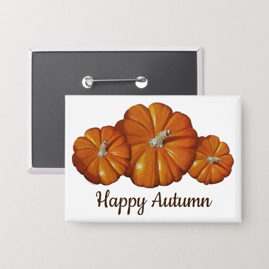 Button pompoen (Voorkant / Achterkant)