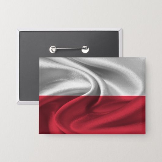 Button Poolse vlag (Voorkant / Achterkant)