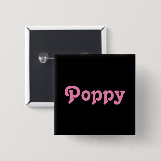 Button Poppy (Voorkant /achterkant)