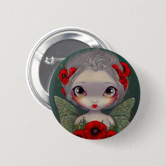 Button "Poppy Fairy" (Voorkant /achterkant)