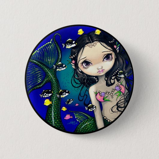 Button "Porthole Mermaid" (Voorkant)